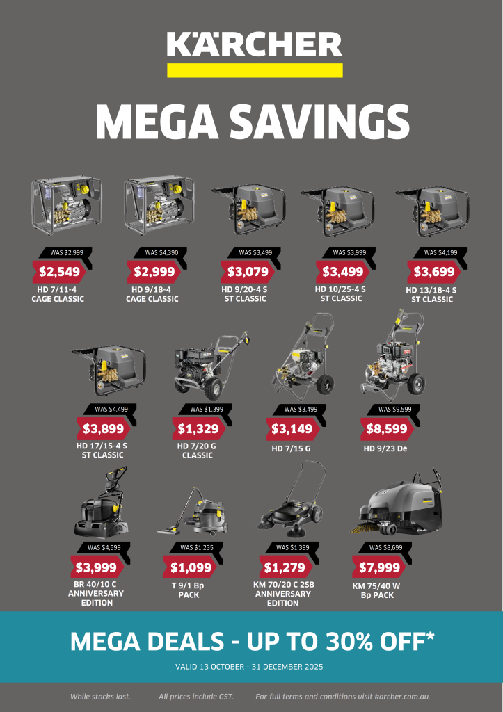 Karcher Mega Sale on now at Cleanequip
